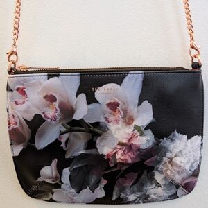 Ted Baker Black Floral Women's Crossbody XBody Purse